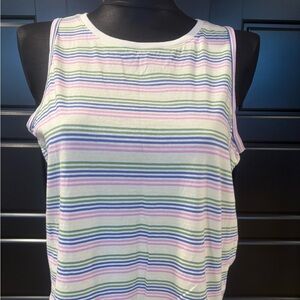 Pact Pastel Striped Tank Top
